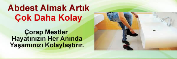 Abdest Almak Çorap Mest İle Artık Çok Kolay.. Abdest Almak Çorap Mest İle Artık Çok Kolay